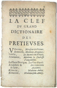 La Clef du Grand Dictionnaire des Précieuses