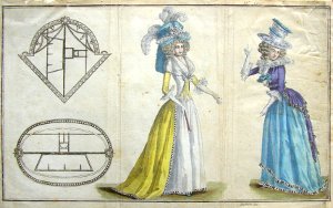 Estampe d'une revue du XVIIIe siècle