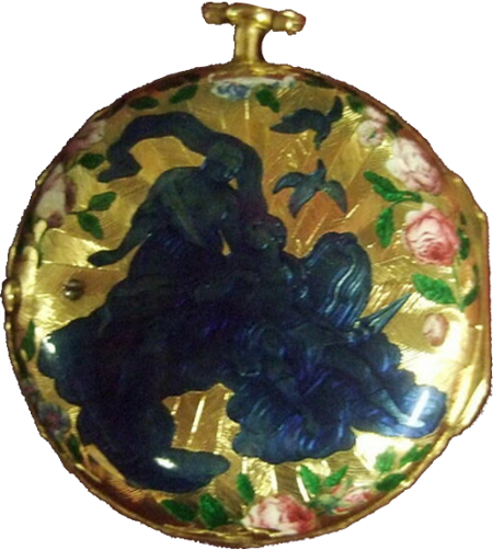 Montre bleue et or du XVIIIe siècle du Musée du Louvre