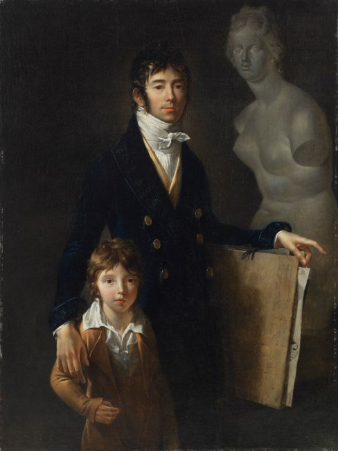 Artiste Jean Baptise François Bosio, autoportrait